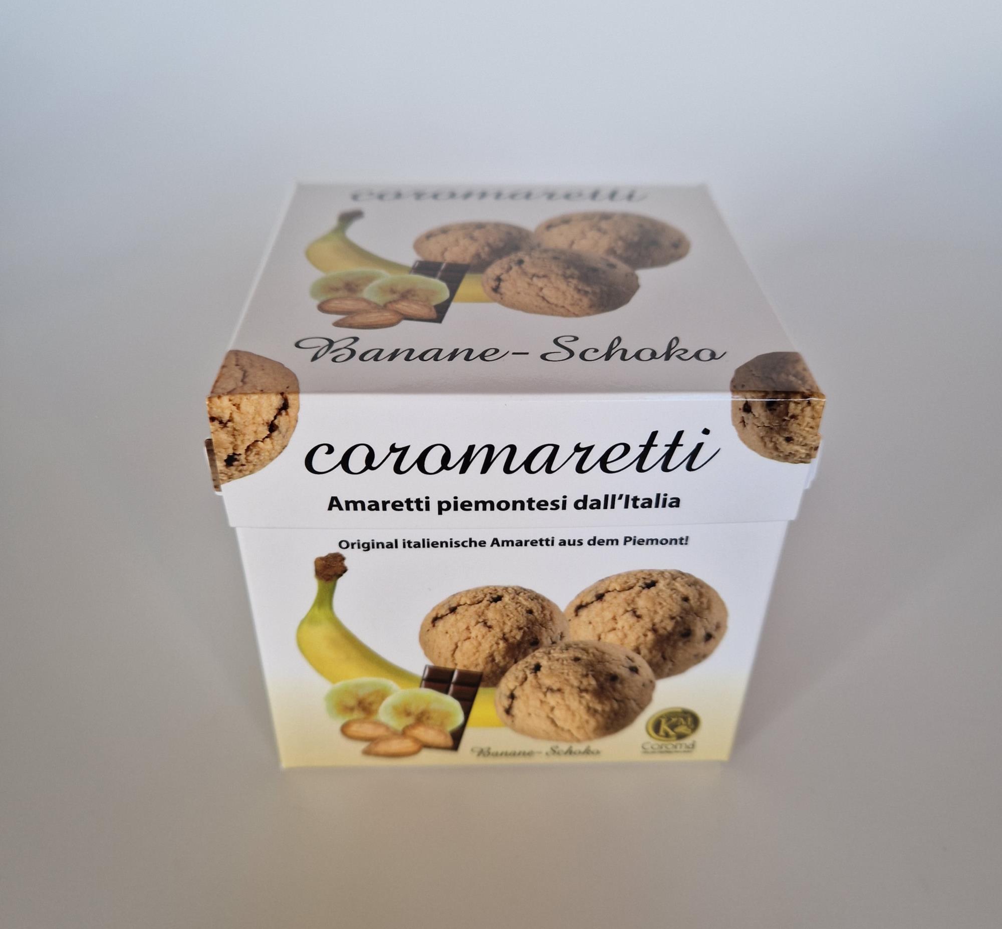 coromaretti - Amaretti morbidi - Banana e Cioccolato - Weiche Amaretti - Banane-Schokolade