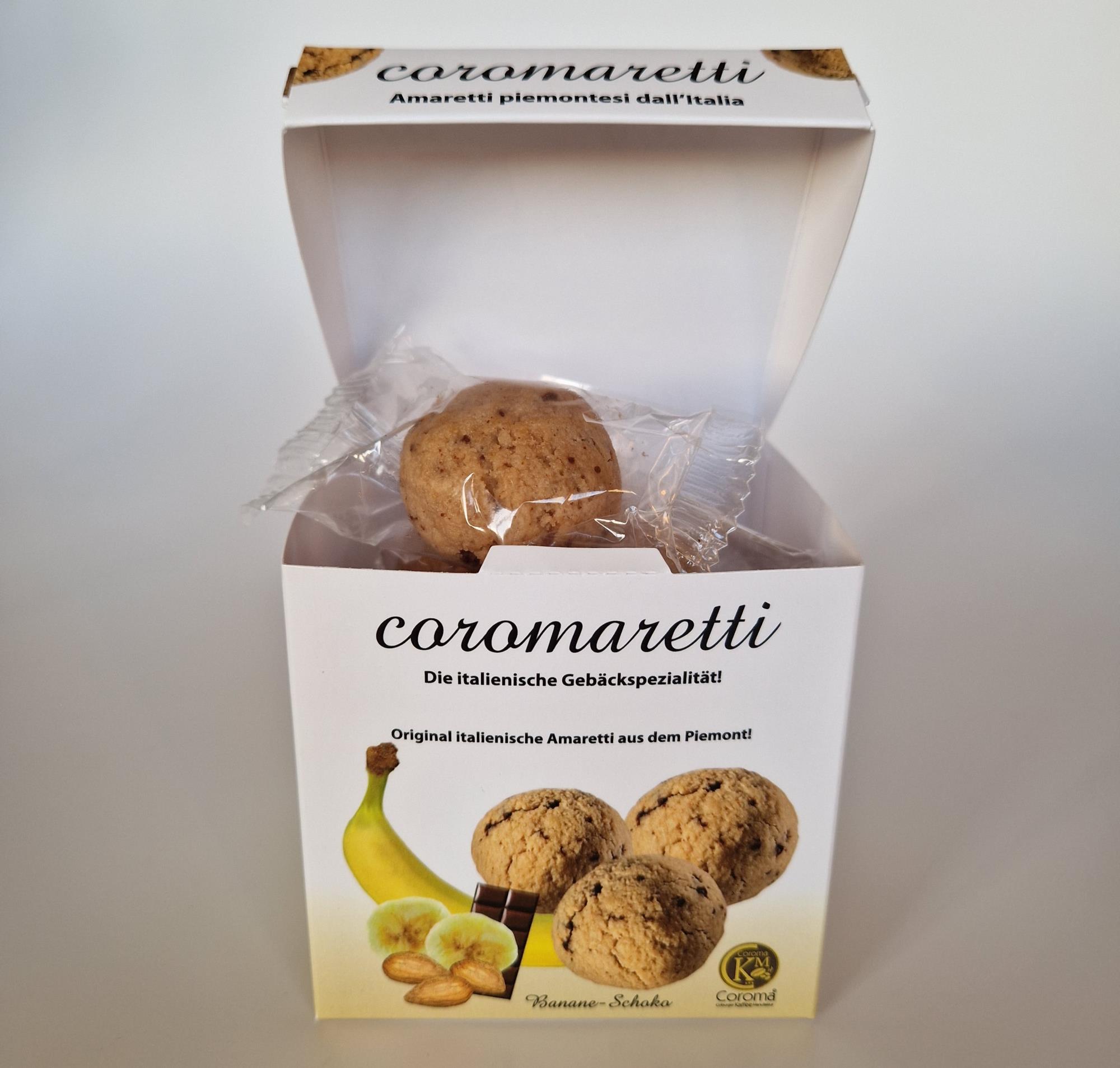 coromaretti - Amaretti morbidi - Banana e Cioccolato - Weiche Amaretti - Banane-Schokolade