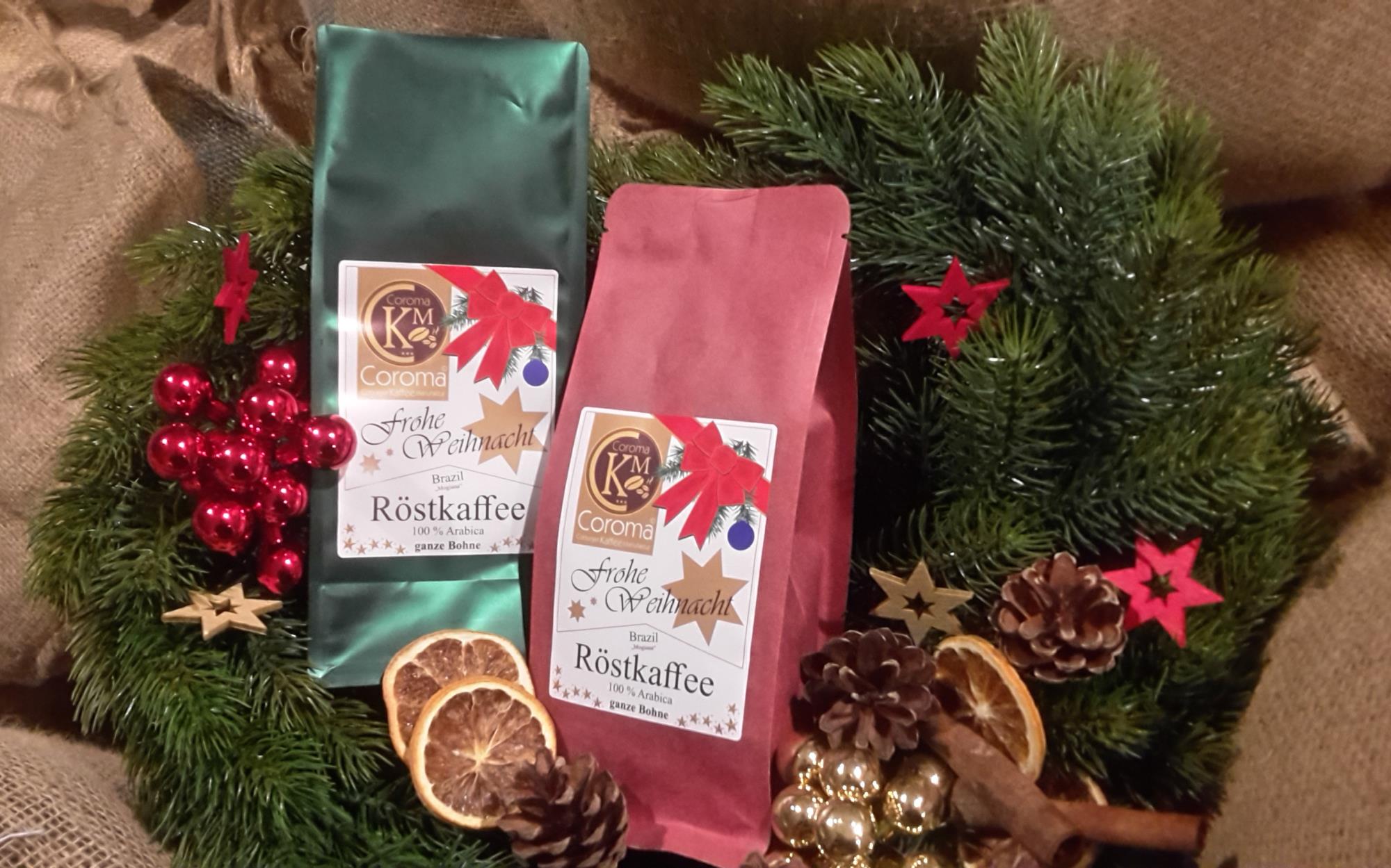 Weihnachtskaffee Brazil x-mas grün